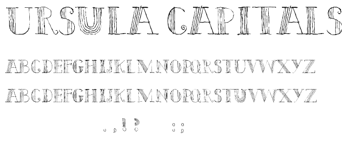 Ursula Capitals font